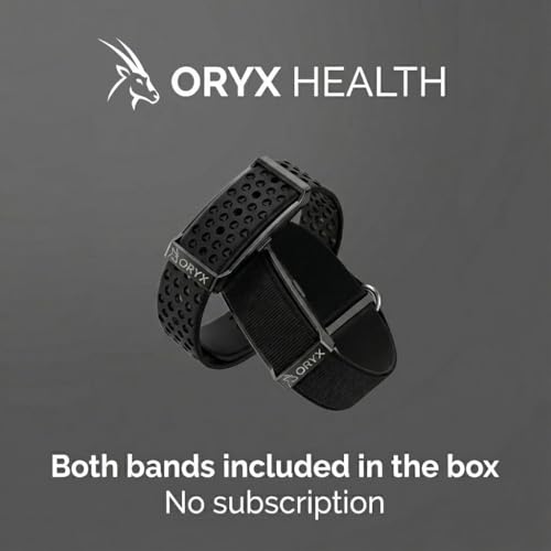 Fitness Tracker Band | 30-Day Battery, 24/7 Heart Rate, Sleep Tracking | Recovery Monitor, Screen-Free Wearable, IP68 Waterproof, Android iOS, Alternative Whoop | Amazfit Helio Strap (Blue)