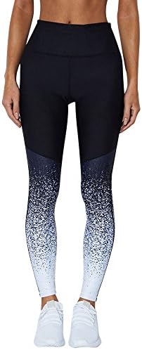 ANJUNIE Women's Workout Sequin Leggings Fitness Sports Gym Running Yoga Athletic Pants