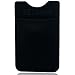 Card Holder EZColoris Cell Phone Credit Card Holder Flexible Lycra Pouch 3M Removable Adhesive Sticker on Wallet for 4-6inch Mobile Phones (Black)