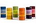 Bluecorn Beeswax 100% Pure Beeswax Aromatherapy Pillar Candle (2x4.5, Uplifting: Lavender, Geranium & Tangerine)
