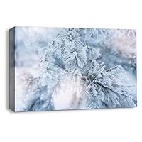 Canvas Wall Art Snowy Day Canvas Prints Home Artwork Decoration for Living Room,Bedroom - 12x18 inches