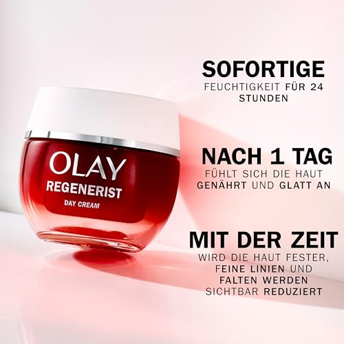 Olay Regenerist Day Cream Face Moisturiser Anti-Ageing Niacinamide and Peptides 50 ml