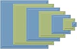 Spellbinders S4-128 Nestabilities 7-Piece Concentric Die Template, Small Classic Square