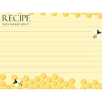 Amazon.com: MBI 5x7 Inch Additional Recipe Cards (25pk), Family (899855): Arts, Crafts & Sewing