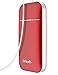 Letouch Rechargeable Hand Warmer 7800mAh Power Bank, Portable Double-Sided Heating Reusable Electric Hand Warmer, USB Mobile External Battery Charger Winter Great Gift for Women,Man (7800mAh Red)