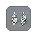 Hanloud Sliver Leaf Cuff Wrap Earrings Non-Pierced Ear Clip on Cartilage Earrings for Girl Women
