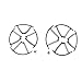 Blomiky 8 Pack Propeller Protector Guards for JJPRO X5 MJX Bugs5W B6 B6F B6FD B5W B8 Pro and Conixo F20 Racing Quadcopter Drone B6 Blades Frame 2 Sets