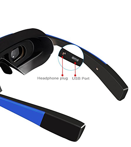 98 inches Virtual 3D Theater Video Game Glasses WIFI Bluetooth 16GB 1080P - Widescreen VR Private Theater