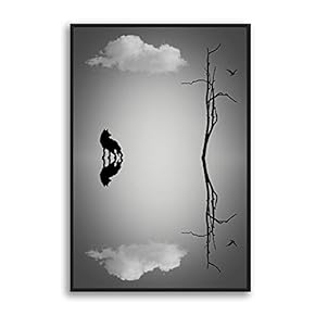 Framed Canvas Wall Art for Living Room, Bedroom Sky Canvas Prints for Modern Home Decoration Ready to Hang - 16"x24" inches