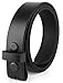 Mens Leather belt Full Grain One Piece Vintage Distressed Style Snap on Strap for Interchangeable Buckles, 1 .25