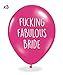 Abusive Bachelorette Pink Party Balloons - Pack Of 12 Funny Rude Balloons …