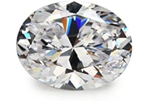 WUZHOUGEMS 50PCS 2x3~13x18MM AAAAA Oval Machine Cut White Loose CZ Stones Cubic Zirconia Synthetic Gemtone