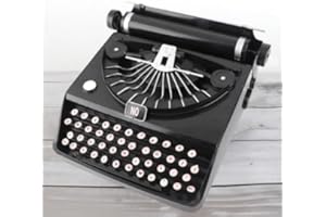 Antique Typewriter Model, Practical Stress Reliever Retro Vintage Portable Manual Props Model, Decoration Ornaments for Home,
