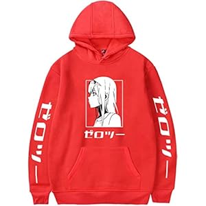 Darling in the Franxx Heren/Jongens Hoodies Code:002 Zero Two Cosplay-kostuum Lange Mouw Hooded Sweatshirt Casual Top