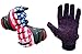 Clutch Sports Apparel American Flag Baseball and Softball Batting Gloves - Super Grip Finger Fit for Adult, Youth - Performance Mesh & Perforated Sheep Skin Palm