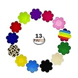YPS 10 Pairs Multi Colors Nipple Cover Satin Pasties Disposable Breast Petals