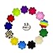YPS 10 Pairs Multi Colors Nipple Cover Satin Pasties Disposable Breast Petals