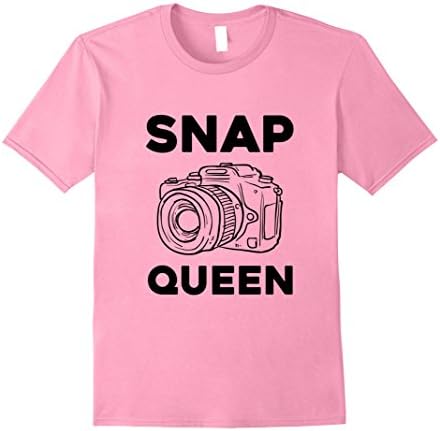 Mens Snap Queen Photographer Humor T shirt 2XL Pink