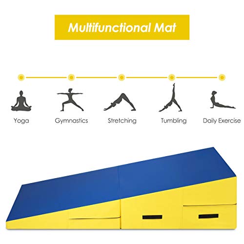 image for Giantex Incline Gymnastics Mat Wedge Folding and Non-Folding Gymnastic