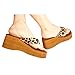 HP95(TM) Women's Shoes, Leopard Sandal,Platform Wedges, Girl's Flip Flops (6.5, A)