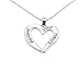 Silver Pendant Love Necklace Follow Your Heart - Jewelry Gift for Girlfriend/Daughter/BFF - Valentines Day Edition