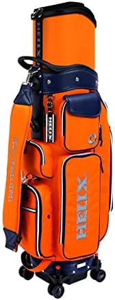 Helix-Golf Golf Stand Bag, Easy to Carry, Retractable Sunday Golf Bag with Locking Wheels Chassis and Latest Integrated Handgrip. Helix-Golf Golf Stand Bag, Easy to Carry, Retractable Sunday Golf Bag with Locking Wheels Chassis and Latest Integrated Handgrip.