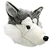 Rittle Furry Husky Dog Animal Hat, Realistic Plush Costume Headwear - One Size