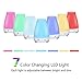 Aromatherapy Essential Oil Diffuser - 300 ML Portable Ultrasonic Aroma Humidifier with 7 Color Changing LED Lamps, Mist Mode Adjustment and Water-less Auto Shut-off Function