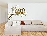Love Owls II Wall Decal by Style & Apply - highest quality wall print decal, sticker, mural vinyl art home decor - DS 850 - 47in x 35in