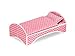 Badger Basket 3-in-1 Trolley Doll Carrier with Rocking Bed and Bedding – Adorable Pink Polka Dot Design for 18-Inch Dolls