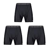ExOfficio Mens Performance Underwear Give-N-Go Boxer Brief (3 Pack) (Large, Black)