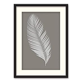 Black Paper Framed for Living Room Bedroom Abstract...