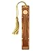 Mitercraft Sun Rays Engraved Wooden Bookmark with Tassel - Also Available with Personalization - Made in The USA