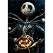 5D Full Drill Diamond Painting Kit, KISSBUTY DIY Diamond Rhinestone Painting Kits for Adults and Beginner Embroidery Arts Craft Home Decor, 15.8 X 11.8 Inch (Jack Halloween Skull Diamond Painting)