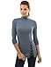 PattyBoutik Women's Turtleneck Lace Up Tunic