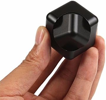 Cube Hand Spinner Metal Aluminum Fidget Cube Desk Removable Finger Toy Gift,Black