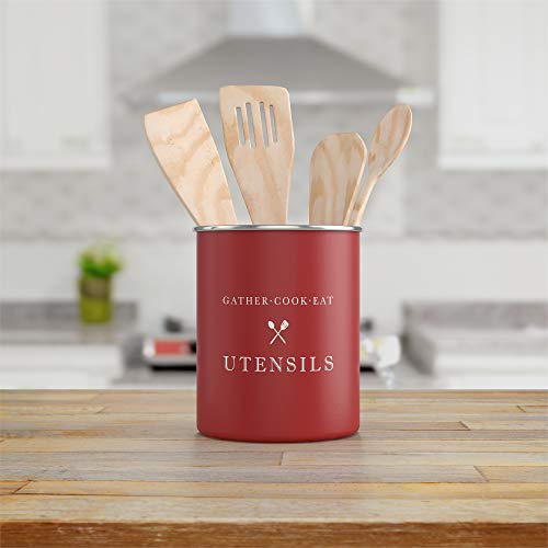 Barnyard Designs Metal Kitchen Utensil Holder for Countertop, Farmhouse