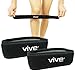 Vive Knee Band [Pair] - Patella Tendon Strap Stabilizer Brace for Runner & Jumper Exercise - Tendinitis, ACL, Ligament Pain Relief Treatment - Athletic Shock Support Pad - Compression Patellar Brace