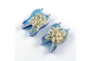 ORALCARELY 100 PCS Mixed Dental Temporary Crown Kit Anterior Front & Molar Posterior 50 of each