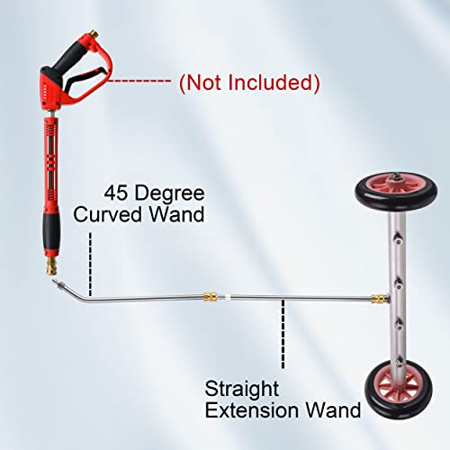 JOEJET Pressure Washer Undercarriage Cleaner, 16 Inch Under Car Washer