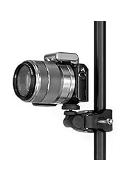 Grifiti Nootle abrazadera de tubo de liberación rápida con 1 4 soportes de cabeza de 20 hilos para cámaras y Nootle iPad Mounts funciona para trípodes, música, micrófonos, soportes, cualquier tubo o barra de hasta 1.5 pulgadas de diámetro, también motocic