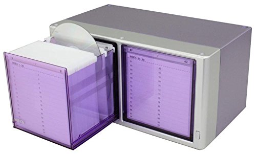 Hipce One Touch 120 CD/DVD Box - Metallic Finish (Purple)