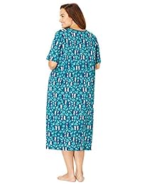 Dreams & Co. Sleepshirt para mujer con impresión de tamaño grande