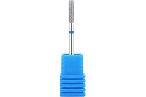 NMKL38 Diamond Bit Small Barrel Shape Electric Nail Drill File Cuticle Cleaner Tool for Rotary Nail Drill Machine Manicure Pedicure Polishing Kit (Medium 2.5)