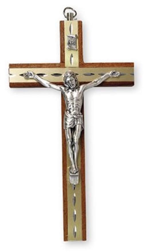 Amazon.de Cross 15 cm Mahagoni Holz Kruzifix Kreuz
