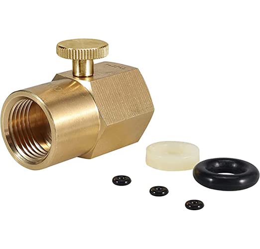 PERA Household Soda Bottle Soda Water Cylinder CO2 Refill Connector Adapter Accessories,Soda CO2 Adapter CGA320 to TR21.4
