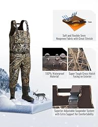 TIDEWE Hunting Wader, 5mm Neoprene Chest Waders