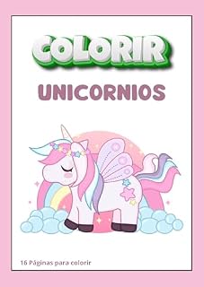 Livro Colorir Unicornios