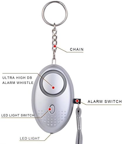 Personal Alarm Keychain, Personal Safety Alarms for Women Self Defense, Personal Portable Security Alarms with LED