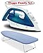 Tabletop Ironing Board with Scorch Resistant Cover and Ultraglide Non-Stick and Scratch Resistant Durilium Ceramic Soleplate Steam Iron with Anti-Drip and Auto-off System, 1700W, Blue